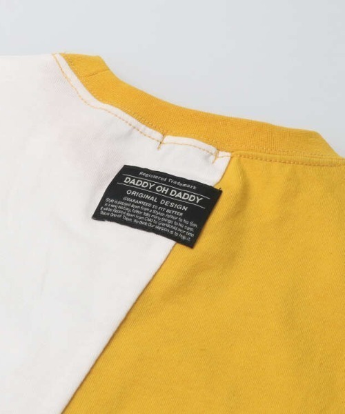 Daddy Oh Daddy(ダディーオーダディー)の「リメイク風切替ロゴプリント半袖Tシャツ(Tシャツ/カットソー・キッズ・エメラルド/イエロー・100/140/110/130/120)」の7枚目の写真