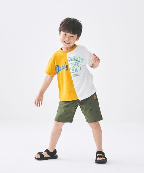 Daddy Oh Daddy(ダディーオーダディー)の「リメイク風切替ロゴプリント半袖Tシャツ(Tシャツ/カットソー・キッズ・エメラルド/イエロー・100/140/110/130/120)」の10枚目の写真