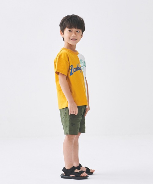 Daddy Oh Daddy(ダディーオーダディー)の「リメイク風切替ロゴプリント半袖Tシャツ(Tシャツ/カットソー・キッズ・エメラルド/イエロー・100/140/110/130/120)」の11枚目の写真