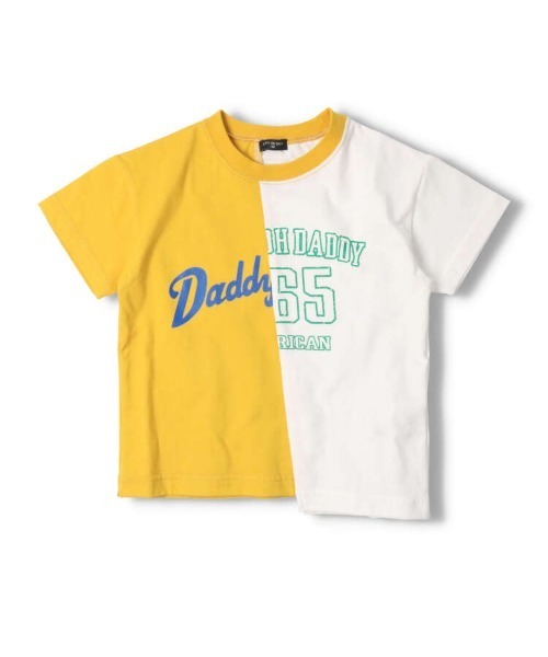 Daddy Oh Daddy(ダディーオーダディー)の「リメイク風切替ロゴプリント半袖Tシャツ(Tシャツ/カットソー・キッズ・エメラルド/イエロー・100/140/110/130/120)」の5枚目の写真
