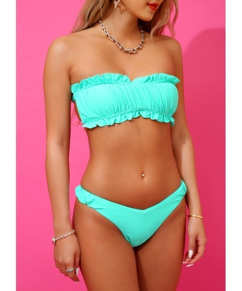 PINKY SHAKE（ピンキーシェイク）の「bloom crumply bandeau（水着