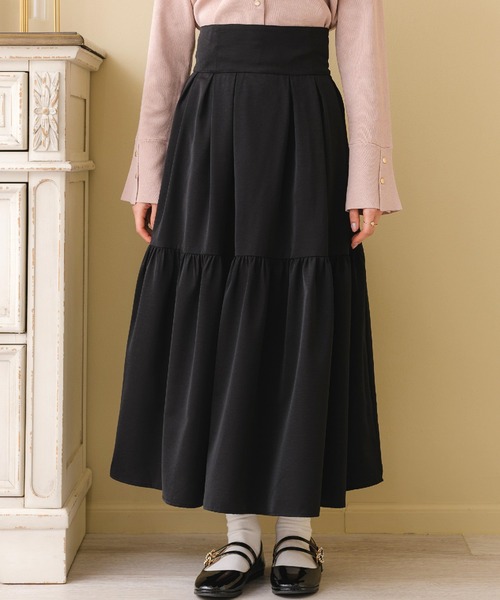ems excite（エムズエキサイト）の「ハイウエストフレアSK（スカート・レディース・ホワイト系その他/ブラック/ブルー/ピンク・FREE）」の13枚目の写真