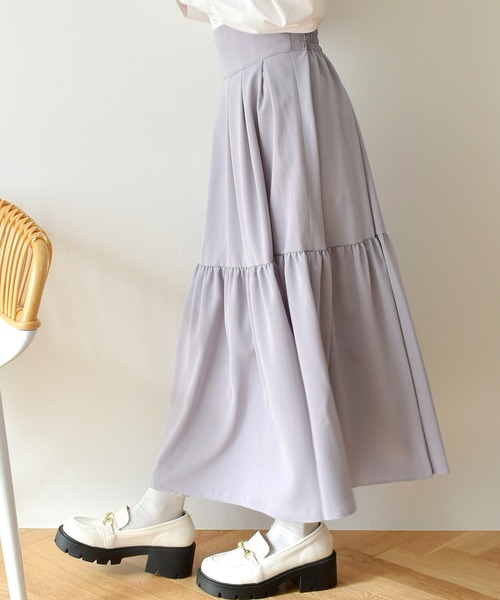 ems excite（エムズエキサイト）の「ハイウエストフレアSK（スカート・レディース・ホワイト系その他/ブラック/ブルー/ピンク・FREE）」の20枚目の写真