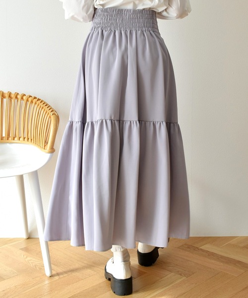 ems excite（エムズエキサイト）の「ハイウエストフレアSK（スカート・レディース・ホワイト系その他/ブラック/ブルー/ピンク・FREE）」の22枚目の写真