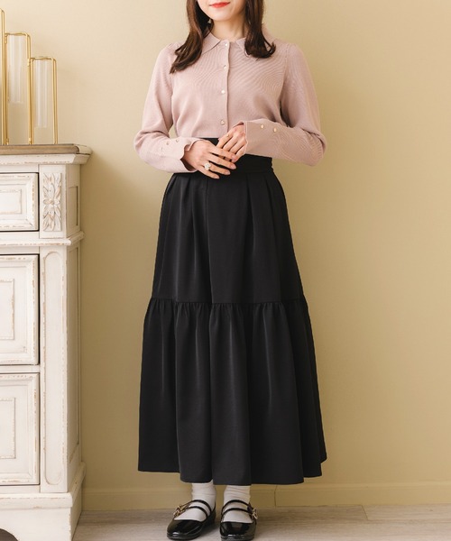 ems excite（エムズエキサイト）の「ハイウエストフレアSK（スカート・レディース・ホワイト系その他/ブラック/ブルー/ピンク・FREE）」の16枚目の写真