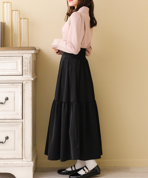 ems excite（エムズエキサイト）の「ハイウエストフレアSK（スカート・レディース・ホワイト系その他/ブラック/ブルー/ピンク・FREE）」の17枚目の写真