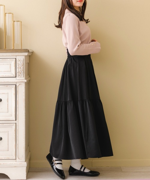 ems excite（エムズエキサイト）の「ハイウエストフレアSK（スカート・レディース・ホワイト系その他/ブラック/ブルー/ピンク・FREE）」の18枚目の写真