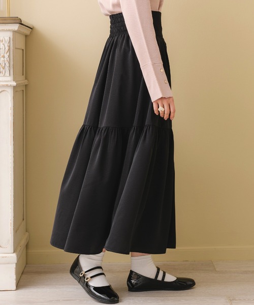 ems excite（エムズエキサイト）の「ハイウエストフレアSK（スカート・レディース・ホワイト系その他/ブラック/ブルー/ピンク・FREE）」の14枚目の写真