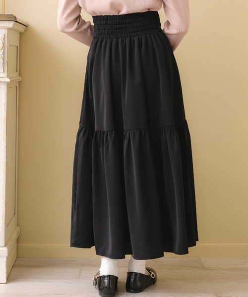 ems excite（エムズエキサイト）の「ハイウエストフレアSK（スカート・レディース・ホワイト系その他/ブラック/ブルー/ピンク・FREE）」の15枚目の写真