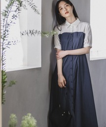Andemiu（アンデミュウ）の「ハイショクシャツワンピース903785（ワンピース・レディース）」