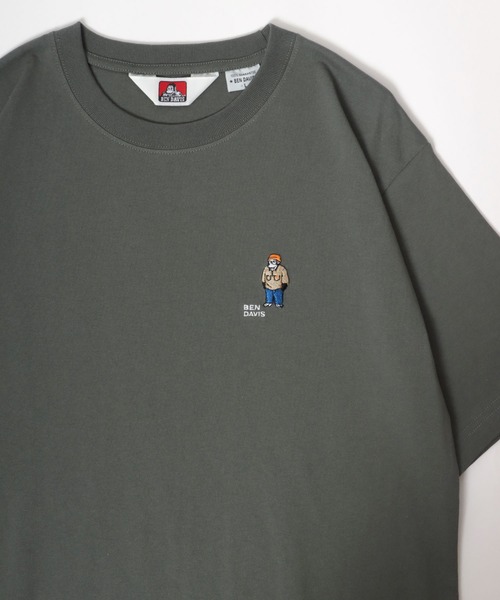 BEN DAVIS(ベンデイビス)の「BEN DAVIS/ベンデイビス ゴリラワンポイント刺繍 バックプリント 半袖Tシャツ レディース メンズ(Tシャツ/カットソー・レディース・カーキ/ブラック/ホワイト/ラベンダー・M/L/LL)」の3枚目の写真