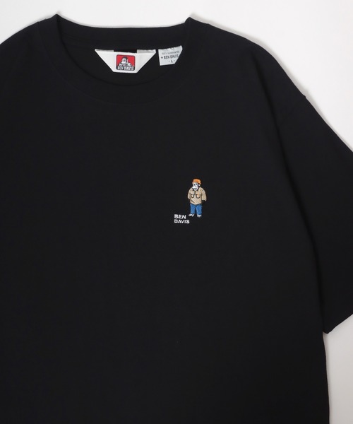 BEN DAVIS(ベンデイビス)の「BEN DAVIS/ベンデイビス ゴリラワンポイント刺繍 バックプリント 半袖Tシャツ レディース メンズ(Tシャツ/カットソー・レディース・カーキ/ブラック/ホワイト/ラベンダー・M/L/LL)」の2枚目の写真