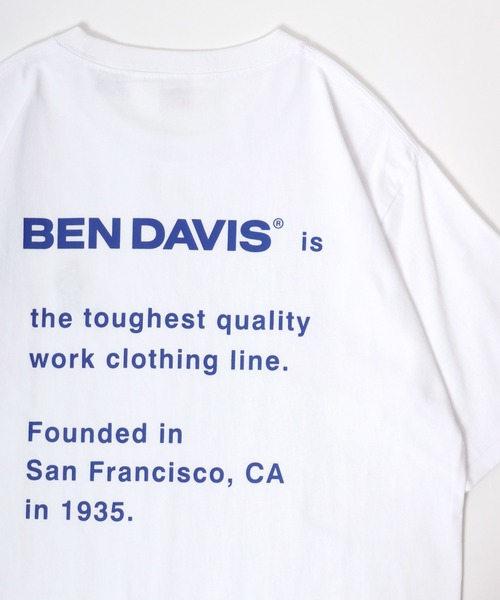 BEN DAVIS(ベンデイビス)の「BEN DAVIS/ベンデイビス ゴリラワンポイント刺繍 バックプリント 半袖Tシャツ レディース メンズ(Tシャツ/カットソー・レディース・カーキ/ブラック/ホワイト/ラベンダー・M/L/LL)」の7枚目の写真