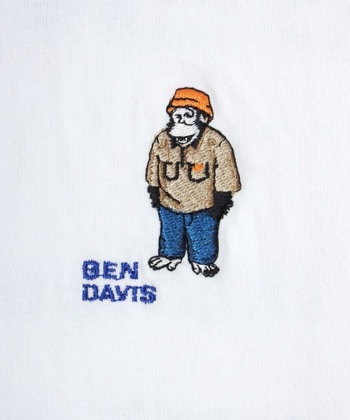 BEN DAVIS(ベンデイビス)の「BEN DAVIS/ベンデイビス ゴリラワンポイント刺繍 バックプリント 半袖Tシャツ レディース メンズ(Tシャツ/カットソー・レディース・カーキ/ブラック/ホワイト/ラベンダー・M/L/LL)」の15枚目の写真