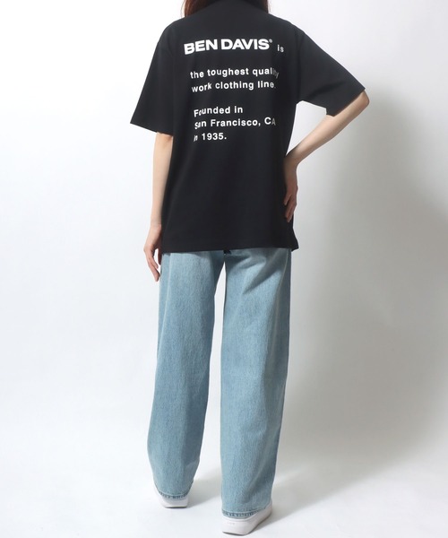 BEN DAVIS(ベンデイビス)の「BEN DAVIS/ベンデイビス ゴリラワンポイント刺繍 バックプリント 半袖Tシャツ レディース メンズ(Tシャツ/カットソー・レディース・カーキ/ブラック/ホワイト/ラベンダー・M/L/LL)」の18枚目の写真
