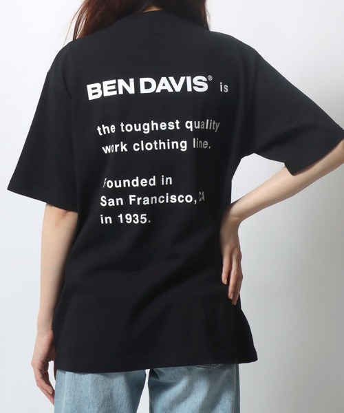 BEN DAVIS(ベンデイビス)の「BEN DAVIS/ベンデイビス ゴリラワンポイント刺繍 バックプリント 半袖Tシャツ レディース メンズ(Tシャツ/カットソー・レディース・カーキ/ブラック/ホワイト/ラベンダー・M/L/LL)」の20枚目の写真