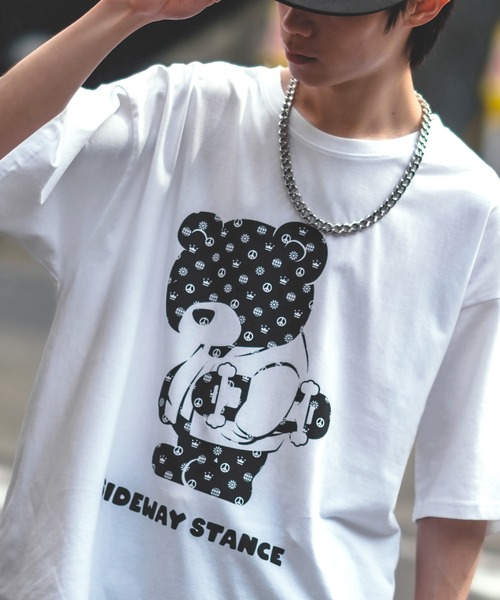 Miaou ミアオウ　グラフィックプリント Vネック半袖Tシャツ セール】【SIDEWAY STANCE】オリジナル グラフィック プリント