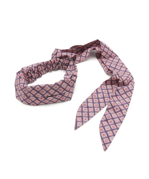 SALON adam et rope'（サロン アダム エ ロペ）の「【LIBERTY】リバティプリントターバンヘアバンド（ヘアバンド・レディース・ブラック/ブラウン/ピンク・FREE）」の8枚目の写真