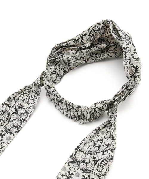 SALON adam et rope'（サロン アダム エ ロペ）の「【LIBERTY】リバティプリントターバンヘアバンド（ヘアバンド・レディース・ブラック/ブラウン/ピンク・FREE）」の12枚目の写真