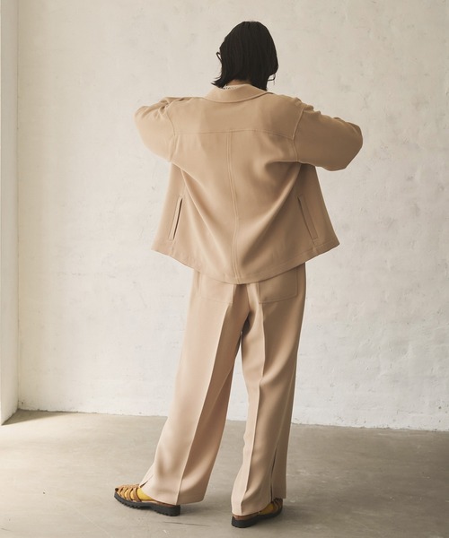 audrey and john wad（オードリーアンドジョンワッド）の「カバーオールシャツブルゾン（シャツ/ブラウス・レディース・ベージュ/ブラック/モカ・FREE）」の16枚目の写真