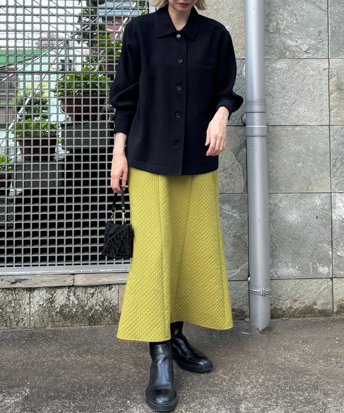 audrey and john wad（オードリーアンドジョンワッド）の「カバーオールシャツブルゾン（シャツ/ブラウス・レディース・ベージュ/ブラック/モカ・FREE）」の11枚目の写真