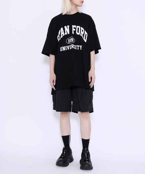 Figments（フィグメンツ）の「ナイロンカーゴショートパンツ（カーゴパンツ・レディース・ブラック/グレー・FREE）」の6枚目の写真