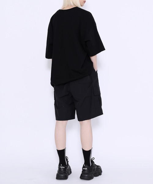 Figments（フィグメンツ）の「ナイロンカーゴショートパンツ（カーゴパンツ・レディース・ブラック/グレー・FREE）」の7枚目の写真