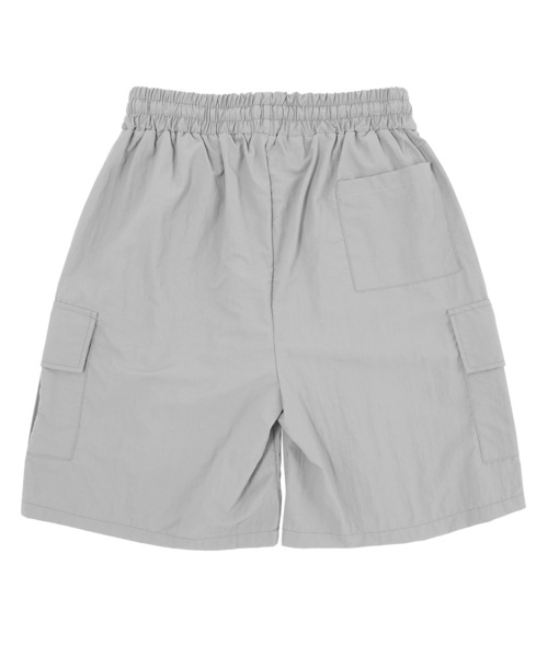 Figments（フィグメンツ）の「ナイロンカーゴショートパンツ（カーゴパンツ・レディース・ブラック/グレー・FREE）」の9枚目の写真