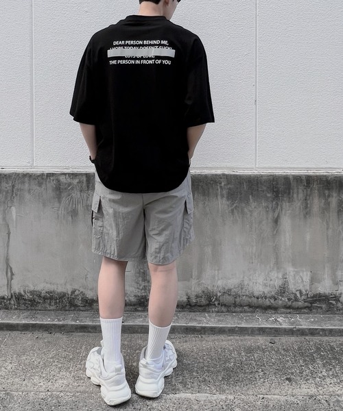 Figments（フィグメンツ）の「ナイロンカーゴショートパンツ（カーゴパンツ・レディース・ブラック/グレー・FREE）」の15枚目の写真