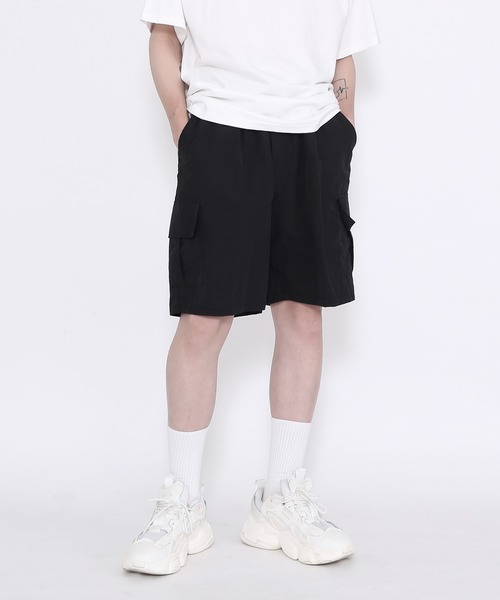 Figments（フィグメンツ）の「ナイロンカーゴショートパンツ（カーゴパンツ・レディース・ブラック/グレー・FREE）」の18枚目の写真