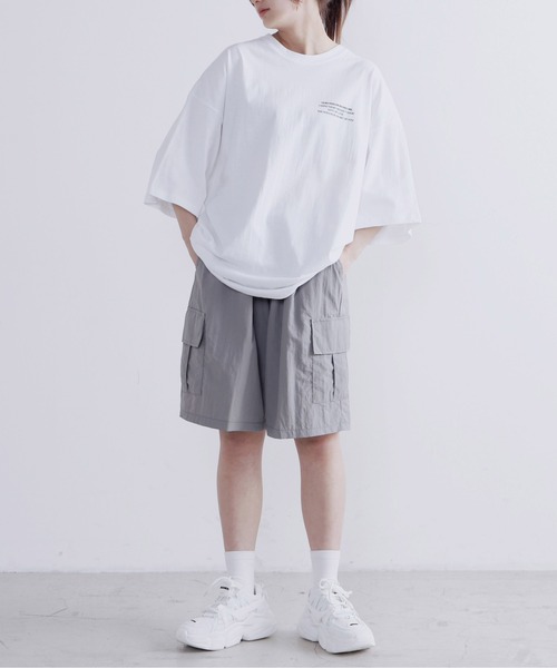Figments（フィグメンツ）の「ナイロンカーゴショートパンツ（カーゴパンツ・レディース・ブラック/グレー・FREE）」の16枚目の写真
