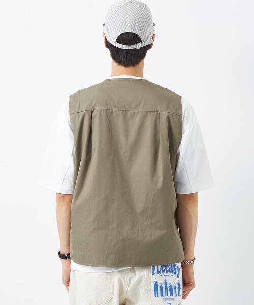 green label relaxing（グリーンレーベルリラクシング）の「Morley T/Cツイル ジップアップ ベスト（ベスト・メンズ・モカ/ナチュラル・M/L）」の8枚目の写真