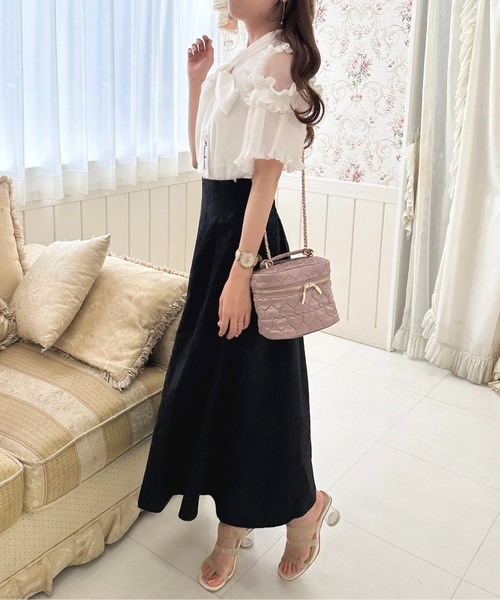 apres jour（アプレジュール）の「フリルプリーツボウタイブラウス【ZOZOTOWN限定アイテム】（シャツ/ブラウス・レディース・ネイビー/オフホワイト/ライトピンク・フリー/X-LARGE）」の18枚目の写真