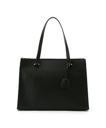 Perfect Suit FActory | 【PCポケット付】スクエアトートバッグ　ブラック(トートバッグ)