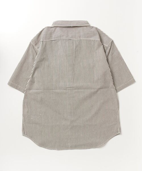 Dickies（ディッキーズ）の「Dickies ディッキーズ [大きいサイズ] 五分袖ワークシャツ キングサイズ（シャツ/ブラウス・メンズ・アイボリー/ネイビー・3L/4L）」の5枚目の写真