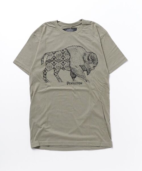 ジャカードバイソングラフィックTシャツ（Tシャツ/カットソー）｜PENDLETON（ペンドルトン）