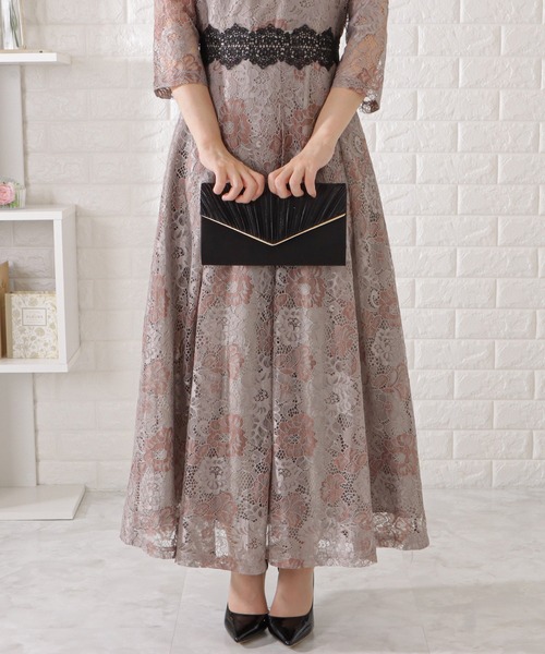 Lace Ladies（レースレディース）の「2WAYストラップ付きプリーツコンパクトバッグ（クラッチバッグ・レディース・グレー/ベージュ/ブラック/アイボリー・FREE）」の17枚目の写真