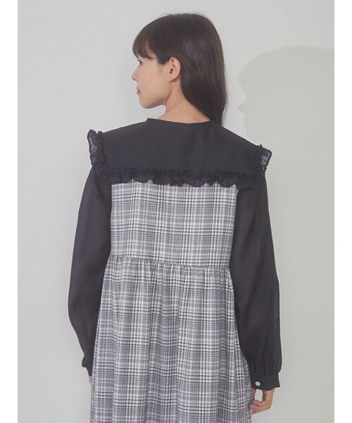 merry jenny(メリージェニー)の「シアーフリルカラーブラウス(シャツ/ブラウス・レディース・オフホワイト/ライトブルー/ブラック・FREE)」の21枚目の写真
