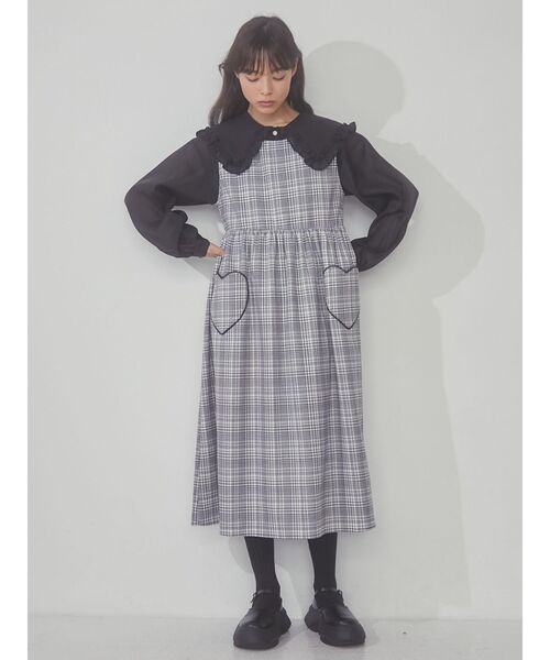 merry jenny(メリージェニー)の「シアーフリルカラーブラウス(シャツ/ブラウス・レディース・オフホワイト/ライトブルー/ブラック・FREE)」の13枚目の写真