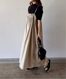 volume cami shirring onepiece/ボリュームキャミシャーリングワンピース