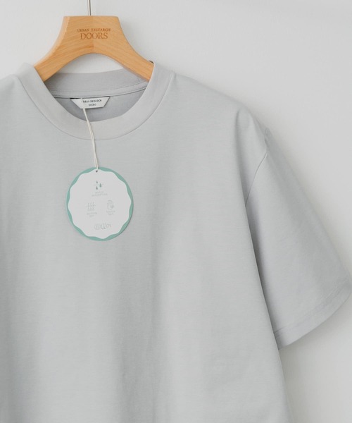 URBAN RESEARCH DOORS（アーバンリサーチドアーズ）の「『吸水速乾』セオアルファショートスリーブTシャツ（Tシャツ/カットソー・メンズ・ホワイト/ライトグレー/チャコールグレー/ブルー・MEDIUM/LARGE）」の4枚目の写真