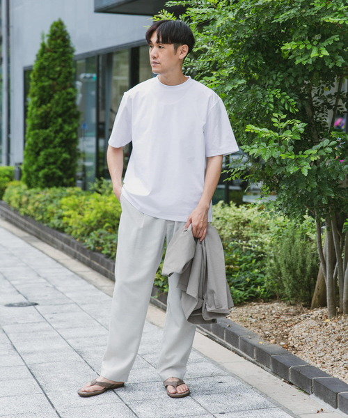 URBAN RESEARCH DOORS（アーバンリサーチドアーズ）の「『吸水速乾』セオアルファショートスリーブTシャツ（Tシャツ/カットソー・メンズ・ホワイト/ライトグレー/チャコールグレー/ブルー・MEDIUM/LARGE）」の7枚目の写真