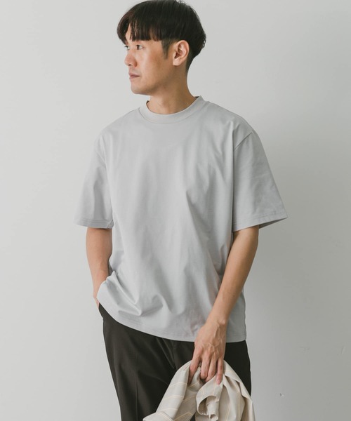 URBAN RESEARCH DOORS（アーバンリサーチドアーズ）の「『吸水速乾』セオアルファショートスリーブTシャツ（Tシャツ/カットソー・メンズ・ホワイト/ライトグレー/チャコールグレー/ブルー・MEDIUM/LARGE）」の10枚目の写真