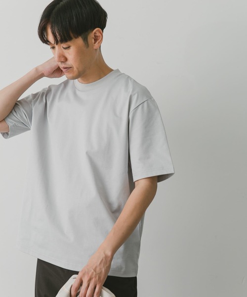 URBAN RESEARCH DOORS（アーバンリサーチドアーズ）の「『吸水速乾』セオアルファショートスリーブTシャツ（Tシャツ/カットソー・メンズ・ホワイト/ライトグレー/チャコールグレー/ブルー・MEDIUM/LARGE）」の12枚目の写真