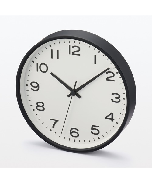 アナログ時計・大 ブラック MJ－ACLBK2（掛け時計）｜無印良品  