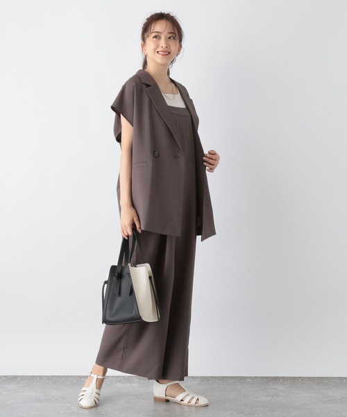 Pazdesign Soltwater lineアウタージャケット、サロペット GLOBAL WORK（グローバルワーク）の「リネンライクサロペット
