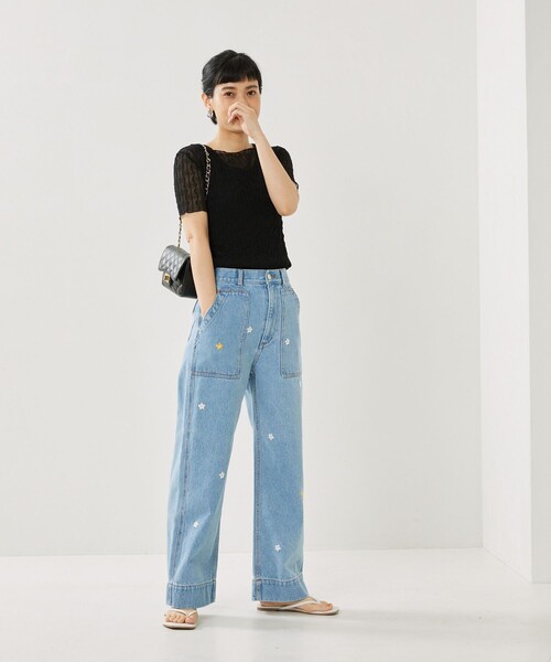 FREAK'S STORE（フリークスストア）の「半袖カットソー（Tシャツ/カットソー・レディース・ブラック・ﾌﾘ-）」の3枚目の写真