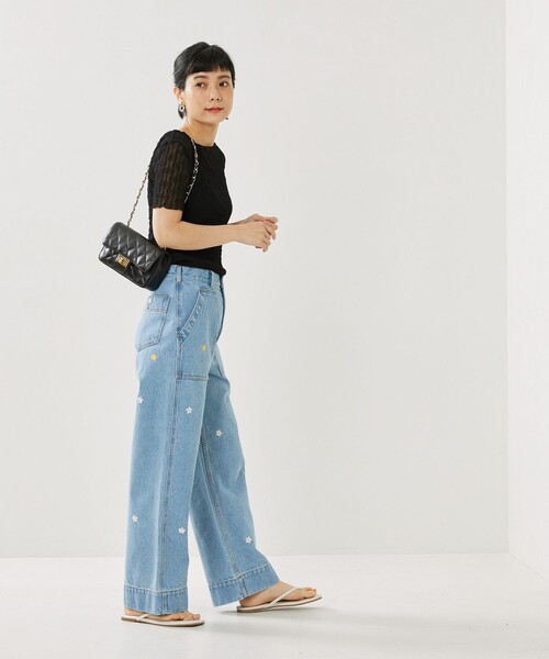 FREAK'S STORE（フリークスストア）の「半袖カットソー（Tシャツ/カットソー・レディース・ブラック・ﾌﾘ-）」の6枚目の写真
