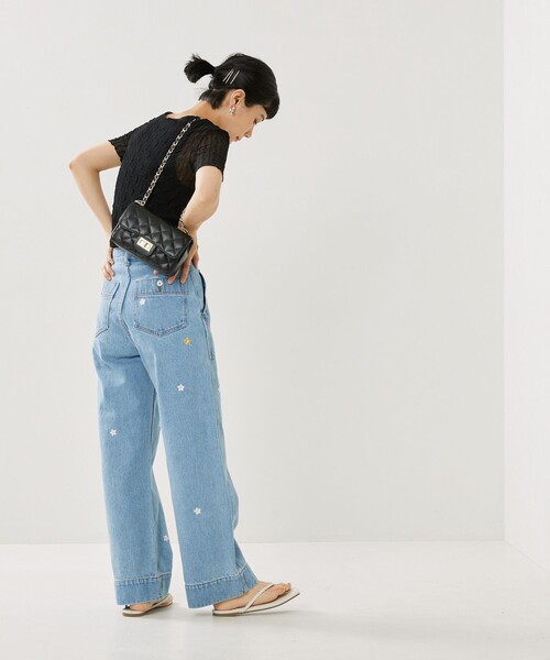 FREAK'S STORE（フリークスストア）の「半袖カットソー（Tシャツ/カットソー・レディース・ブラック・ﾌﾘ-）」の8枚目の写真