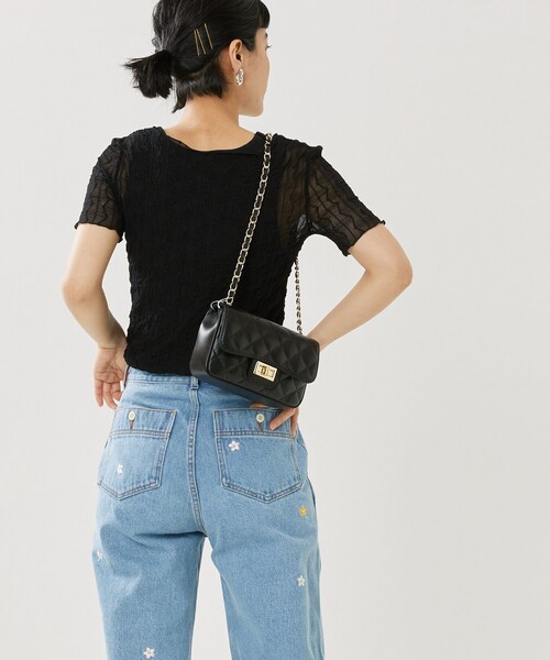 FREAK'S STORE（フリークスストア）の「半袖カットソー（Tシャツ/カットソー・レディース・ブラック・ﾌﾘ-）」の9枚目の写真
